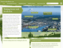 Tablet Screenshot of forestsandfish.com